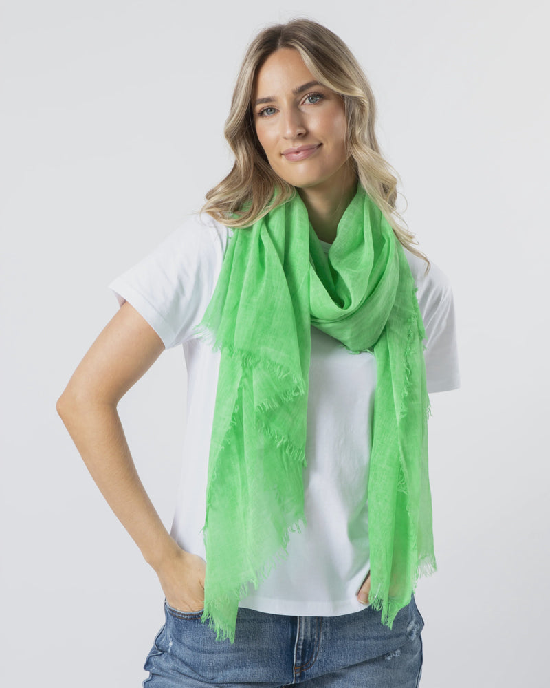 S + G Tassel Scarf - Green