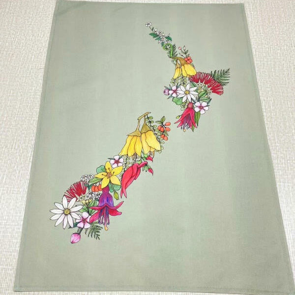 NZ Flora - Tea Towel