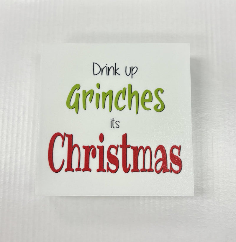 Dr Seuss Word Block - Drink Up Grinches