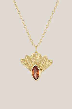 Fantail Messenger Necklace - Gold