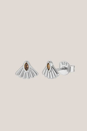 Fantail Studs - Silver