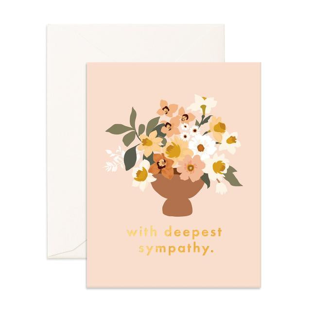 With Deepest Sympathy Bouquet Card