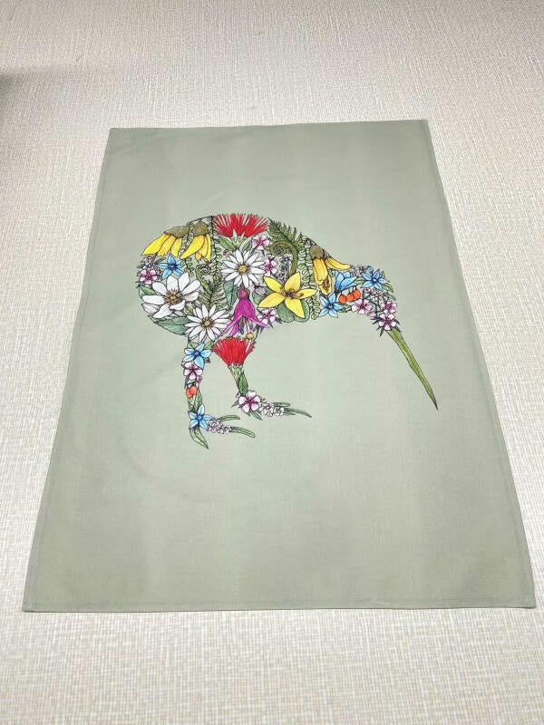 Kiwi Flora - Tea Towel