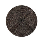 Jute Round Placemat - Black