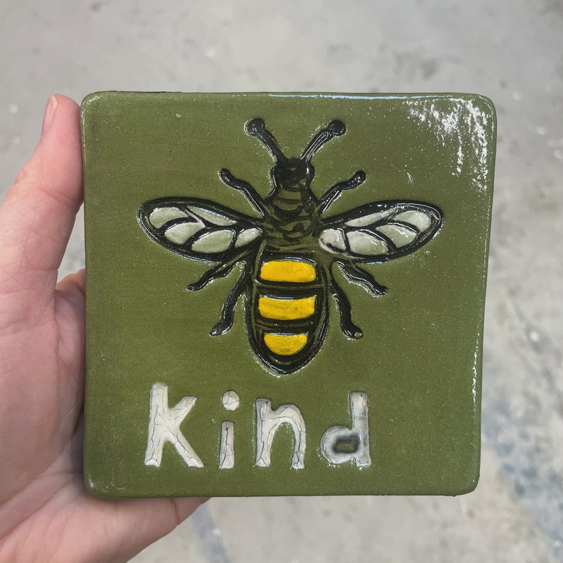 Bee Kind Square Tile