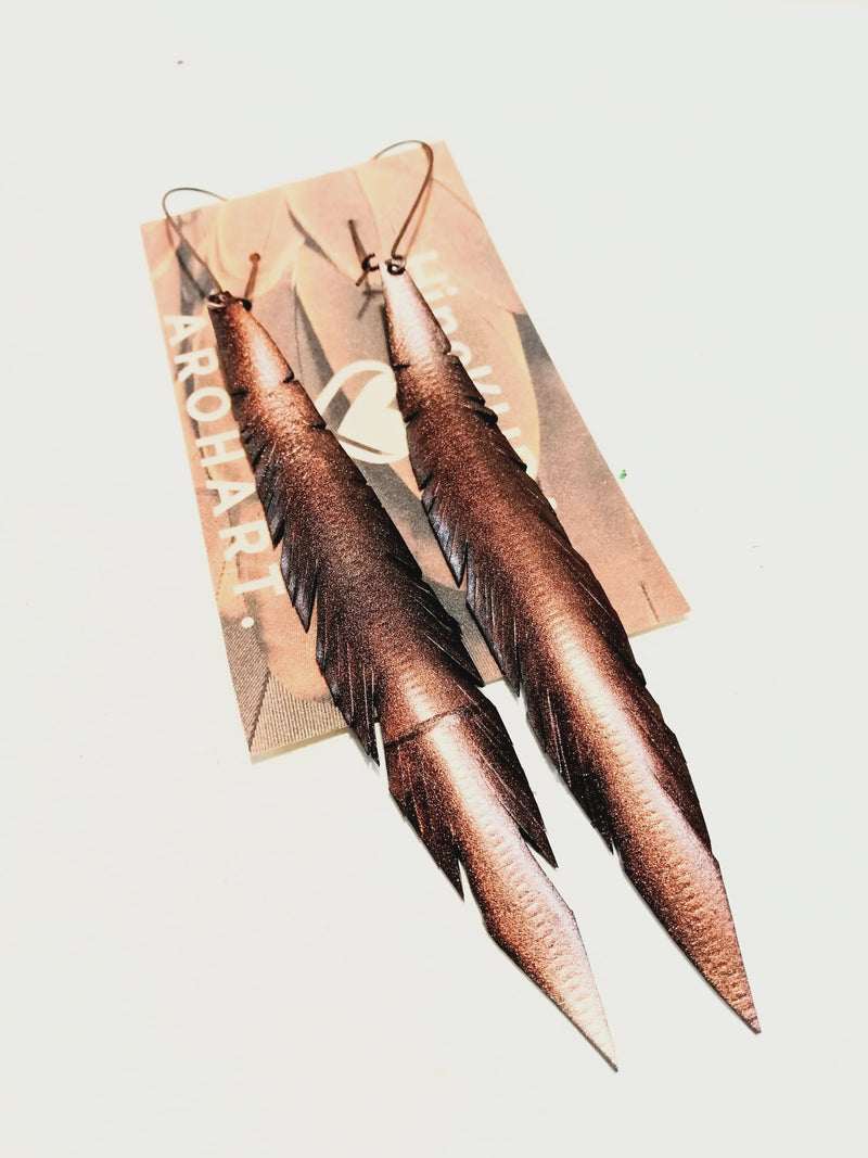 Super Sharp Shape Feather Earrings