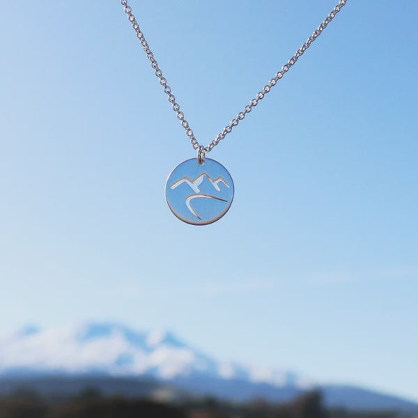 Mountains Necklace - Silver