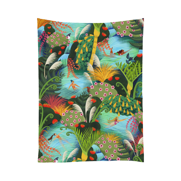 Moana Road Tea Towel - Wahine In Water