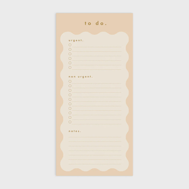 Caramel Wiggle To Do List Magnet Notepad