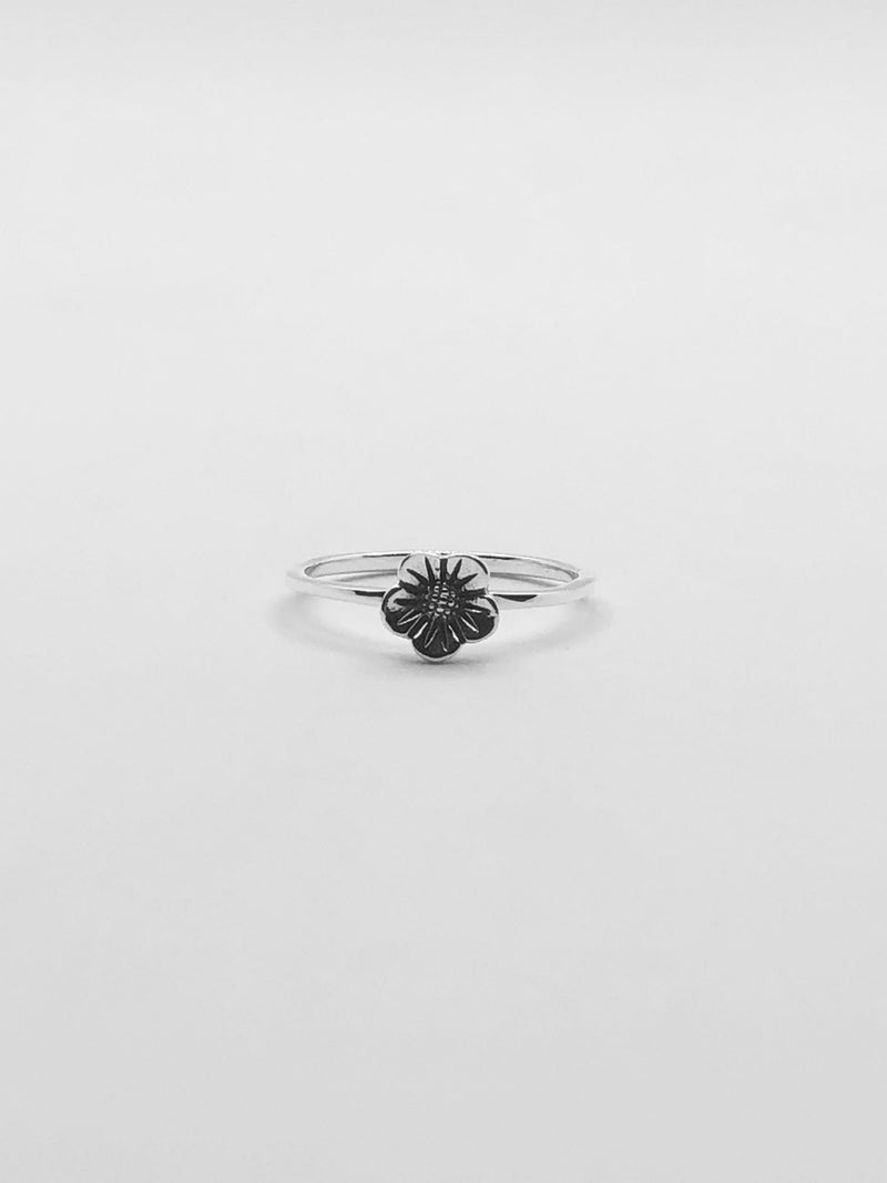 Sterling Silver Petite Flower Ring