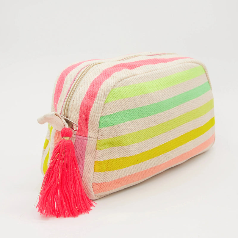 Cosmetic Bag - Coloured Stripes