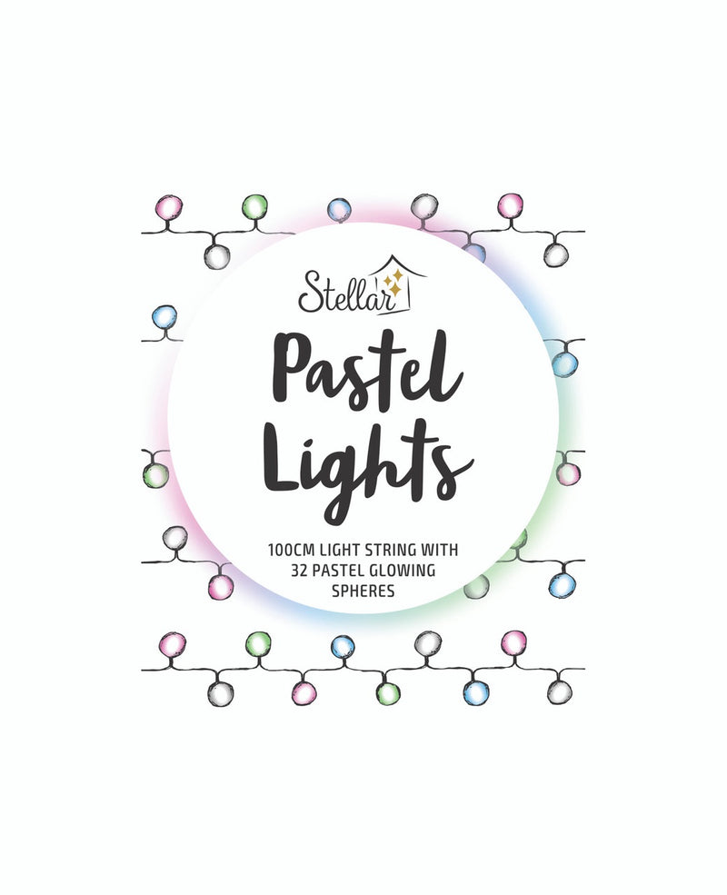 Pastel Lights - White Glowing Spheres