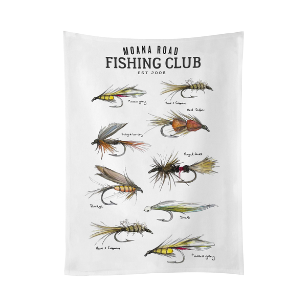 Moana Road Fly Fishing Tea Towel