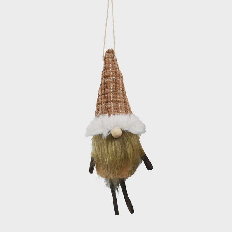 Felt Hanging Nordic Santa - Light Brown