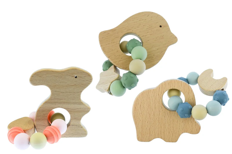 Wooden Animal Teether