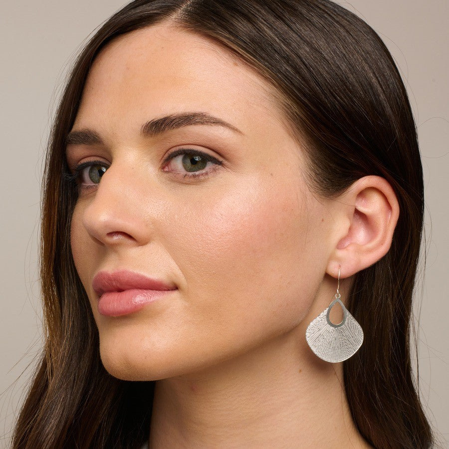 Silver Uchiwa Earrings