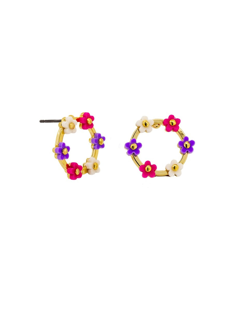 Bright Daisy Hoola Earrings