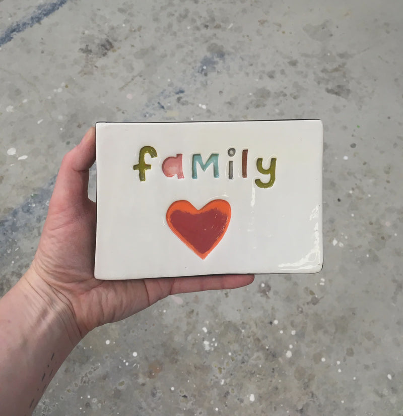 Family  Rainbow Ceramic Tile