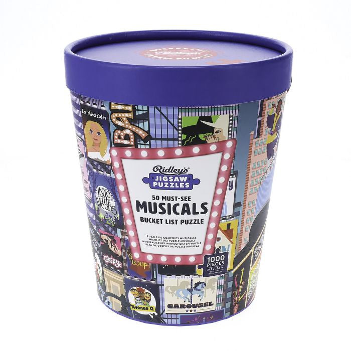 Bucket List Puzzle 1000 piece - Musicals