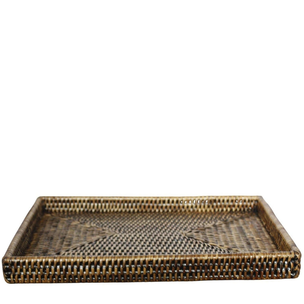 Rattan Rectangular Tray Homeware Decor Not specified 