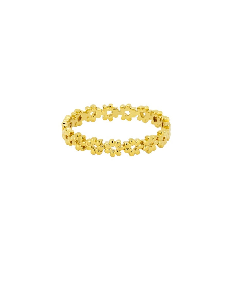 Gold Daisy Chain Band Ring