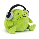 Ricky Rain Frog w Headphones