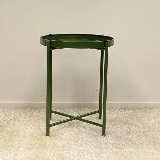 Sofia Round Side Table, Green