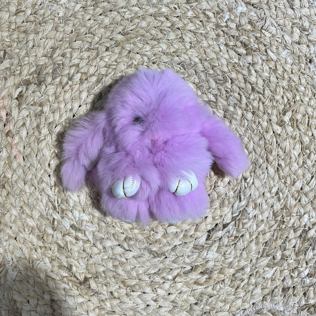 Fluffy Bunny Keyring