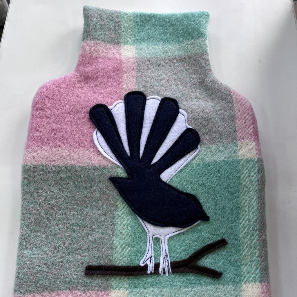 Blanket hot water bottle cover - Fantail