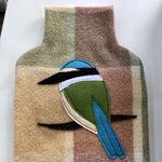 Blanket hot water bottle cover - Kingfisher