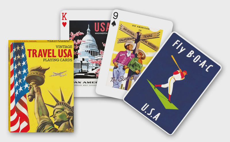 Travel USA playing cards