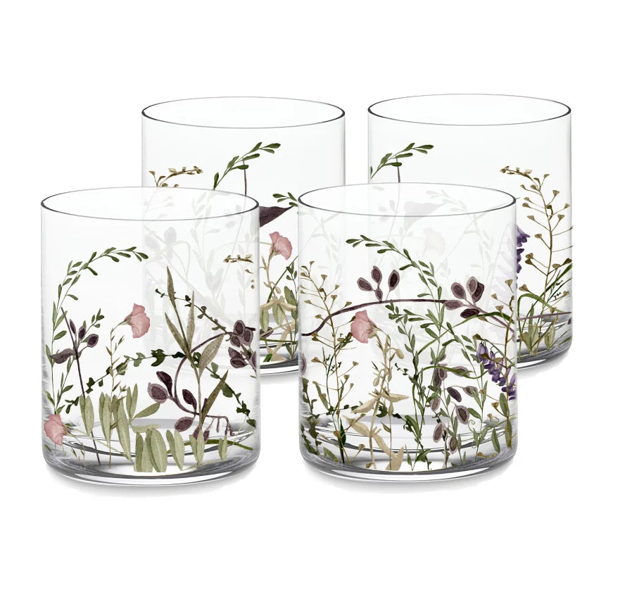 Wildflower Glasses - Set of 4