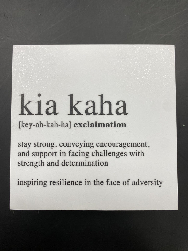 Word Block - Kia Kaha Art - other Not specified 