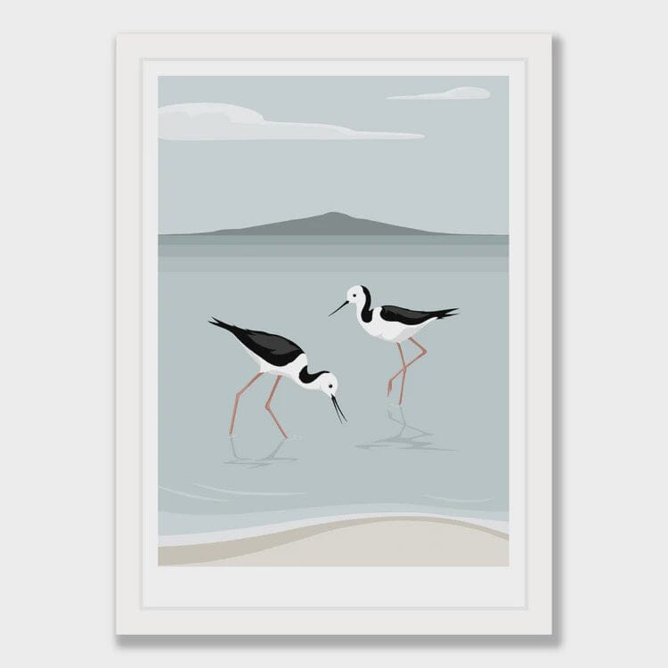 Rangitoto Stilts Print - 2 Sizes